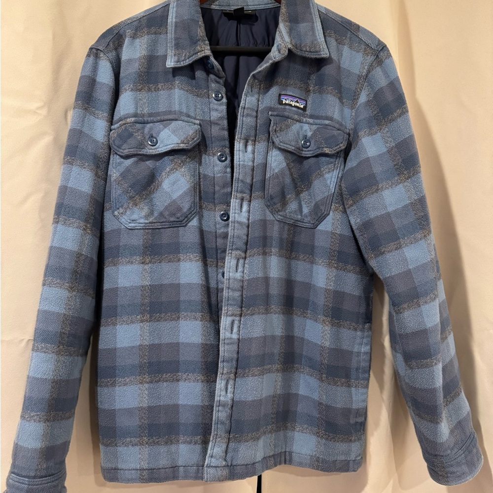 Patagonia Men's Blue Plaid Jacket